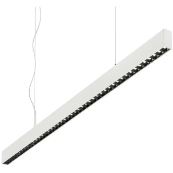 image of Ideal Lux Lighting - Ideal Lux LED Decorative Linear Straight Bar Pendant White, 4000K