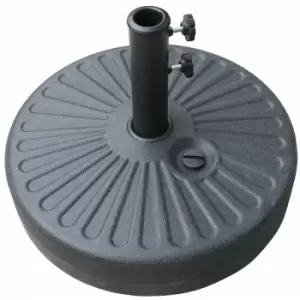 image of Standing Plastic Round Parasol Base - Black - Airwave