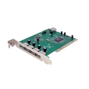 image of Startech 7 Port 4 External 3 Internal PCI USB Card Adapter