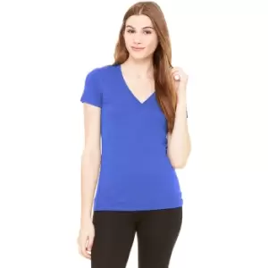 image of Bella Ladies/Womens Triblend Crew Neck T-Shirt (L) (True Royal Triblend)