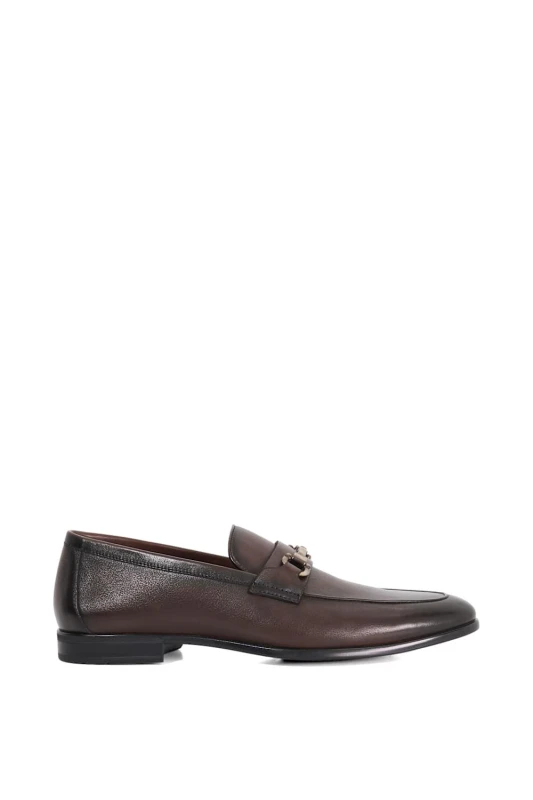 Image of Dune London Dune London Men 'Seymore' Leather Loafers in Brown Size: 9 Brown 9 Male 5050808731502