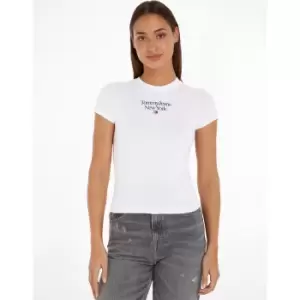 Image of Centre Logo T-Shirt in Cotton Mix with Short Sleeves