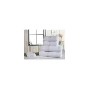 Image of Luxury Royal Velvet 100% Cotton Bathroom 6 Peice Bath Set White