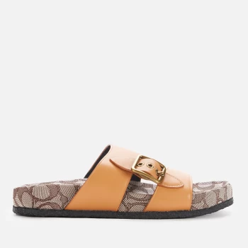 Image of Coach Womens Addison Double Strap Sandals - Natural - UK 7
