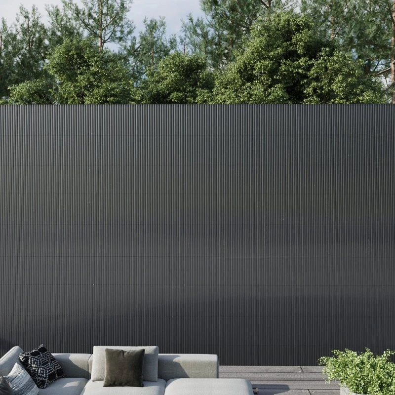 Image of Breeins 3 x 1.8m Waterproof PVC Privacy Screening Fence Grey unisex One size