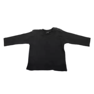 Image of Babybugz Baby Girl Long Sleeve Tee / Baby And Toddlerwear (18-24) (Black)