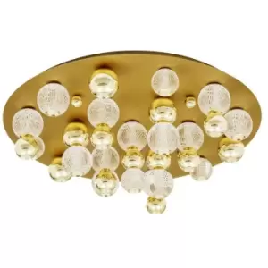 Image of Merano - Gananoque Shade Cluster Ceiling Light Gold Aluminium LED 86W 230V 5171Lm 3200K