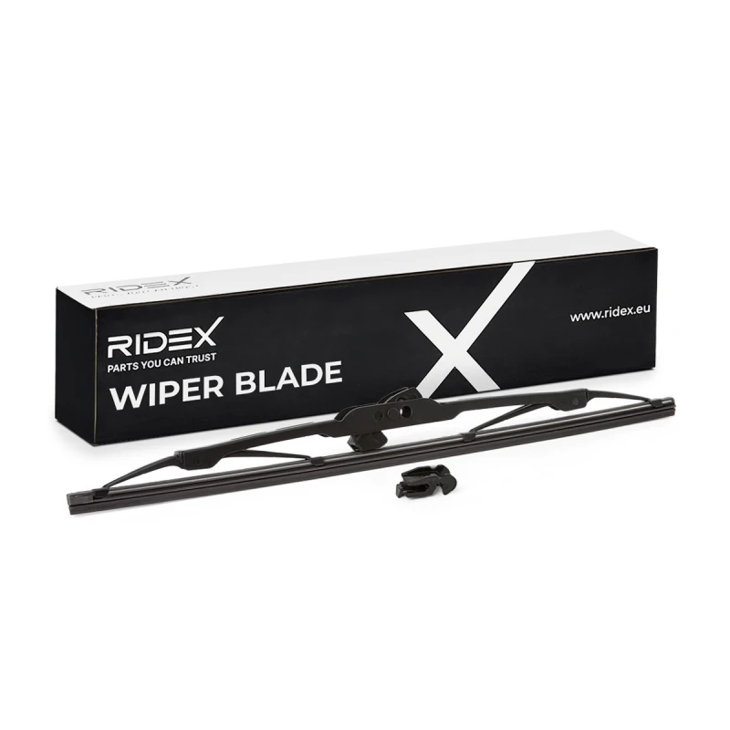 Image of RIDEX 298W17237 Wiper blade Rear, Hook fixing, Standard, 350mm Wiper Blade (298)