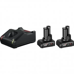 Image of Bosch Genuine PRO GBA 12v Cordless Li-ion Battery 6ah and Charger Kit 6ah