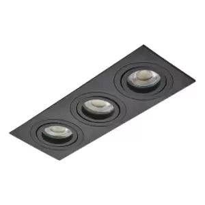 Image of Inlight Pasto Triple Ceiling Downlight Black