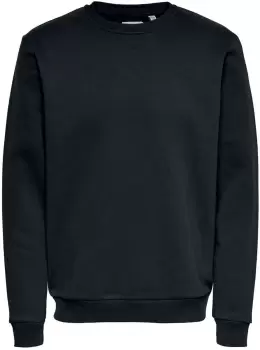 Image of ONLY and SONS Ceres Life Crew Neck Sweatshirt black