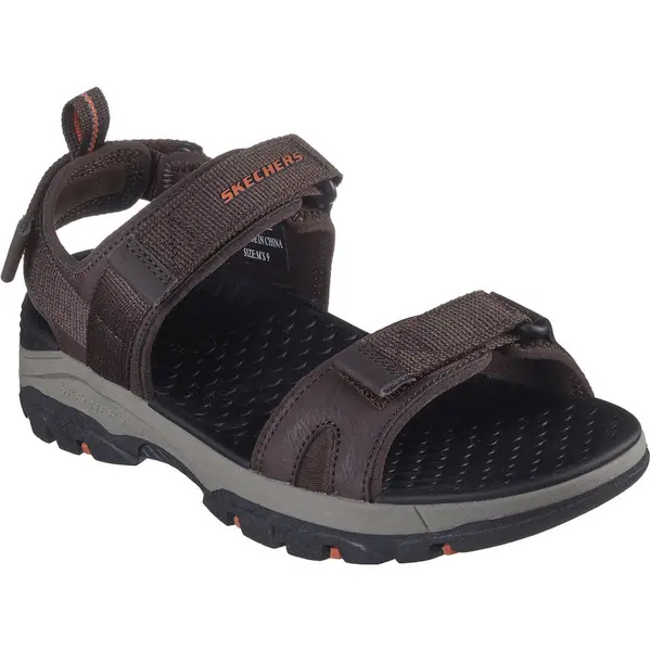 Image of Skechers Mens Tresmen Ryer Open Toe Strap Sandals UK Size 9 (EU 43) Chocolate SKE2265-CHOC-9
