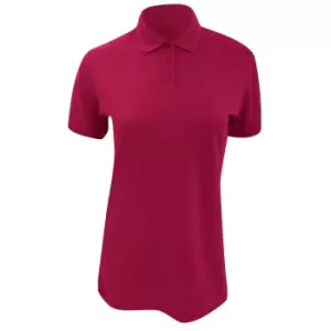 Image of Kustom Kit Ladies Klassic Superwash Short Sleeve Polo Shirt (12) (Raspberry)