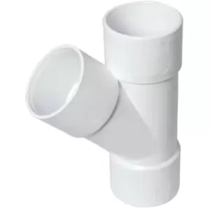 image of Floplast - 40mm White abs 135° Branch - White