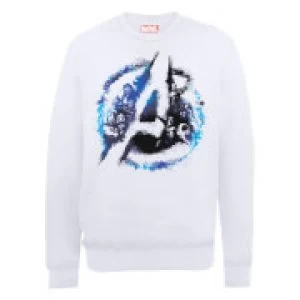 Image of Marvel Avengers Assemble Flared Logo Sweatshirt - White - L