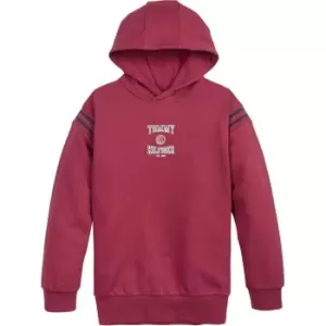 image of Tommy Hilfiger Varsity Over The Head Hoodie Junior Girls - Pink