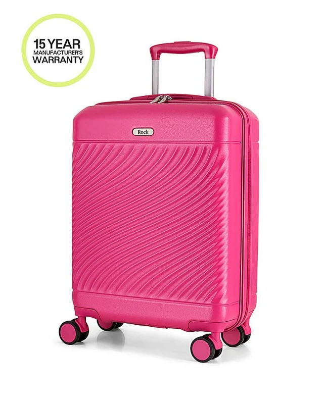 Image of Rock Rock Love Island Cabin Suitcase Pink - Rock - Size: Cabin Pink Cabin UH37101