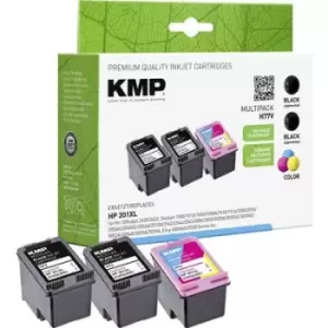 Image of KMP Ink replaced HP 301XL Compatible CMYK H77V 1719,4055