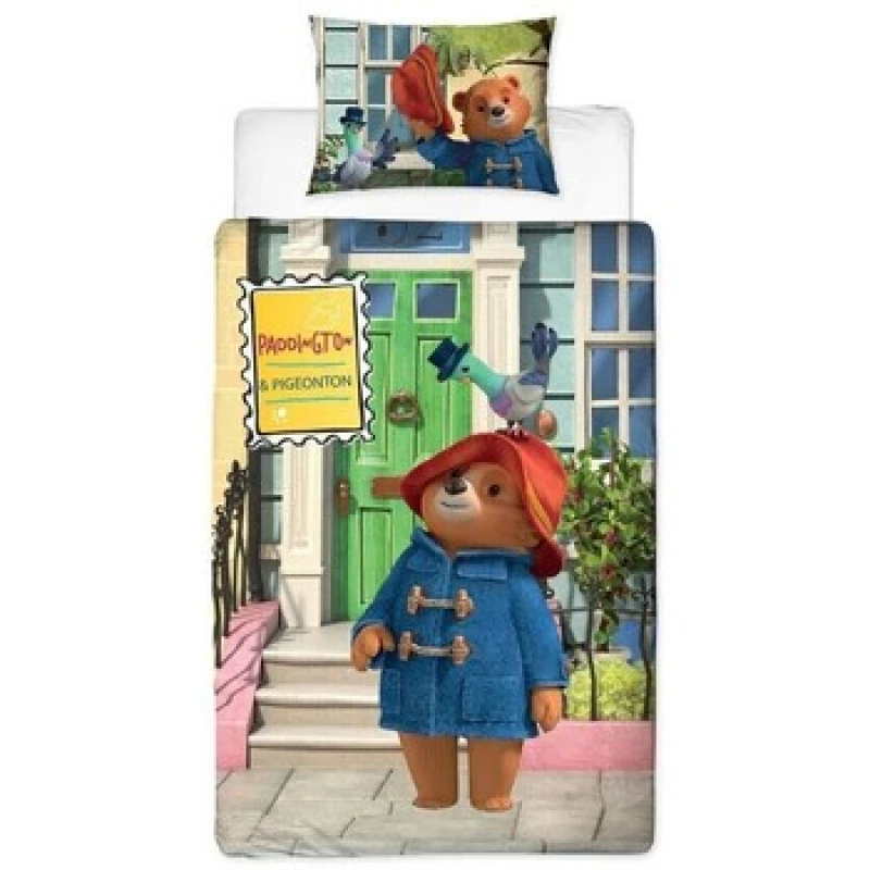 Image of Paddington Bear Friends Reversible Duvet Cover Set Size: Single Multicolor Unisex Single