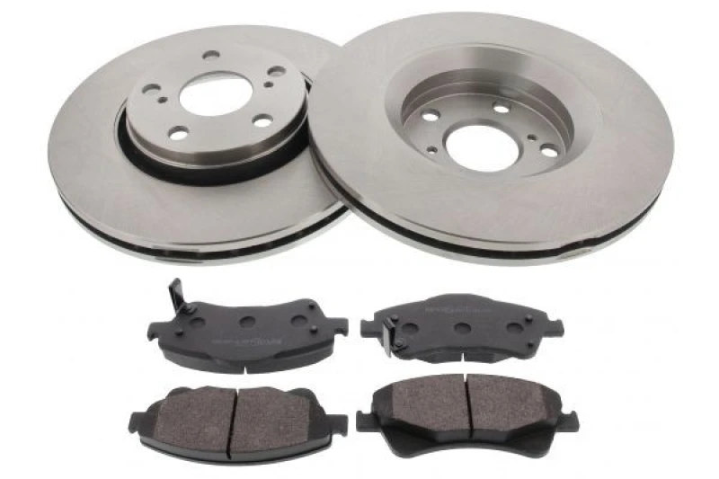 Image of MAPCO 47508 Brake disc and pads set Front Axle, Brake Disc Type: Vented, with acoustic wear warning, with anti-squeak plate Brake Set,disc brakes (34