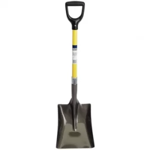 image of Draper Fibreglass Shafted Square Mouth Builders Shovel