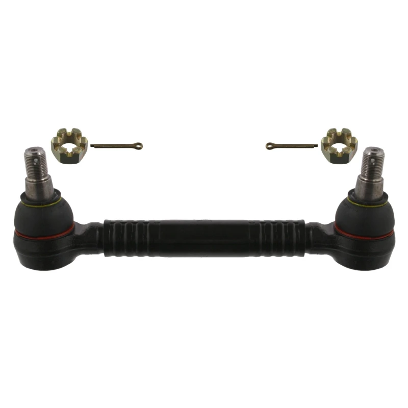 Image of FEBI BILSTEIN 37758 Tie Rod Front Axle, with crown nut Rod Assembly (284)