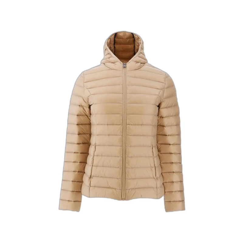 Image of JOTT Cloe Quilted Padded Jacket with Hood and Zip Fastening beige Women XS;S;M;XL