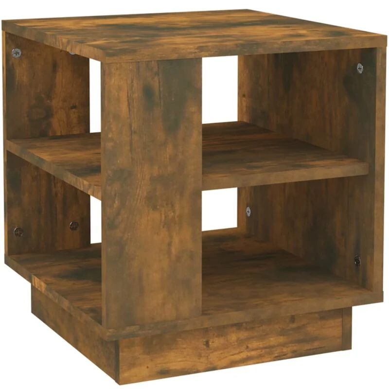 Image of VIDAXL Coffee Table Smoked Oak 40x40x43cm Engineered Wood Vidaxl 8720286837733
