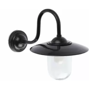 Image of 08-faro - Hudson 1-Light Black Garden Wall Mount