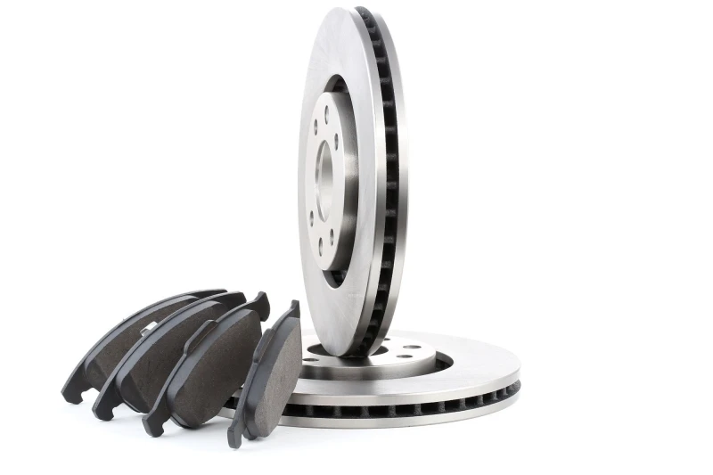 Image of RIDEX 3405B0240 Brake disc and pads set Front Axle, Brake Disc Type: Vented, excl. wear warning contact Brake Set,disc brakes (3405)