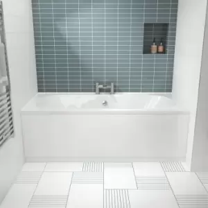 image of Otley Double Ended Rectangular Bath 1800mm x 800mm - Acrylic - Nuie