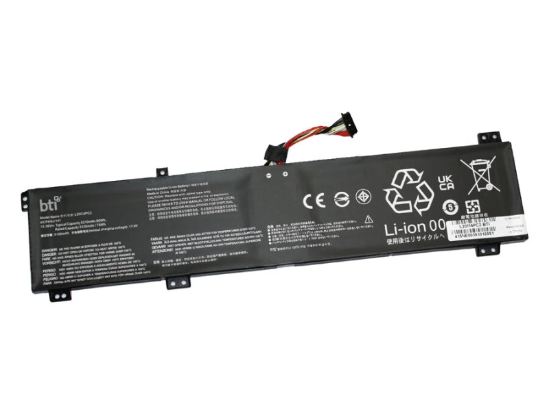 Image of BTI BTI 80Wh 4 cell L20M4PC1 compatible battery for Lenovo LEGION 5-17ACH6 82K0 LEGION 5-17ACH6 LEGION 5-17ACH6H 82JY LEGION 5-17ACH6H L20M4PC2-BTI