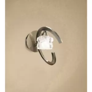 Image of Wall light Ice 1 bulb G9 antique brass