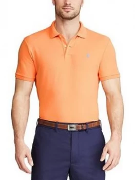 Image of Polo Ralph Lauren Golf Stretch Mesh Polo Shirt - Peach