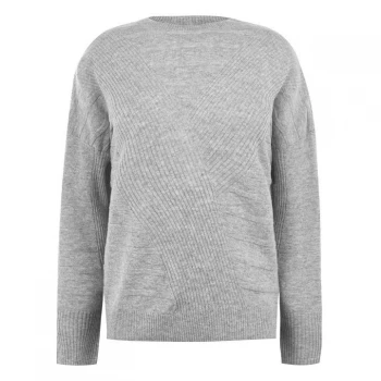 image of Linea Linea Woolcash Crew Neck Jumper - Light grey