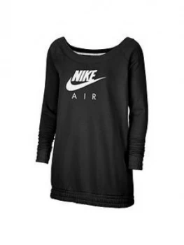 Image of Nike Nsw Air Sweathirt (Curve) - Black