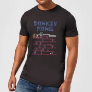 Image of Nintendo Retro Donkey Kong Mens Black T-Shirt - L - Black