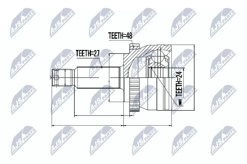 Image of NTY CV joint kit NTY NPZ-HY-515
