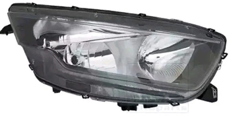 Image of VAN WEZEL 2817962 Headlights H7/H1, Right, with motor for headlamp levelling Headlight (259)
