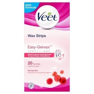 image of Veet Ready To Use Wax Strips For Short Hair x20