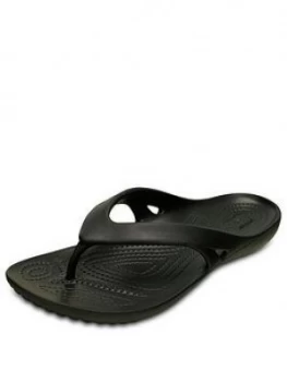 image of Crocs Kadee Flip Flop, Black, Size 4, Women