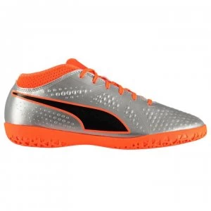 Puma ONE 4 Indoor Football Trainers - Silver/Orange