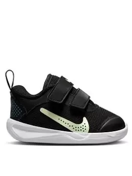 Image of Nike Omni Infants Unisex Trainers, Black/Yellow, Size 5.5