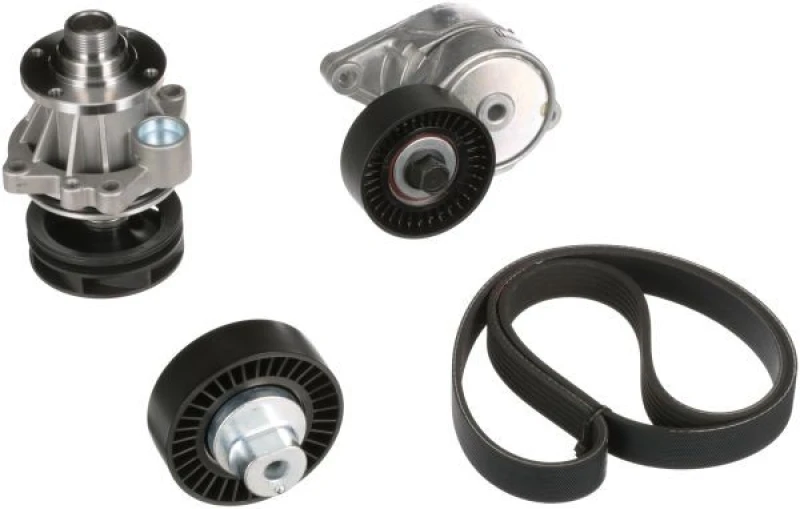 Image of GATES Water Pump + V-Ribbed Belt Kit GATES KP16PK1540
