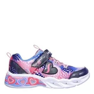 image of Skechers SH Lights Child Girls Trainers - Multi