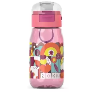 Image of Zoku Kids Flip Gulp Bottle 0.465L Pink
