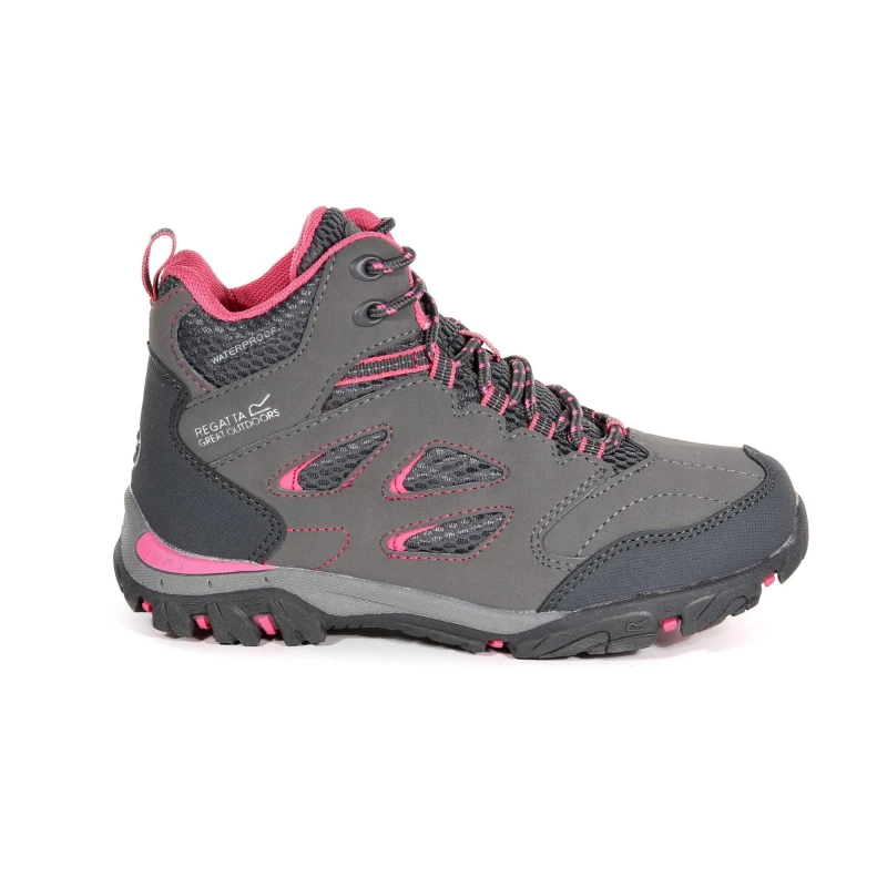 Image of Regatta Holcombe IEP Junior Waterproof & Breathable Walkin - Grey Grey C3
