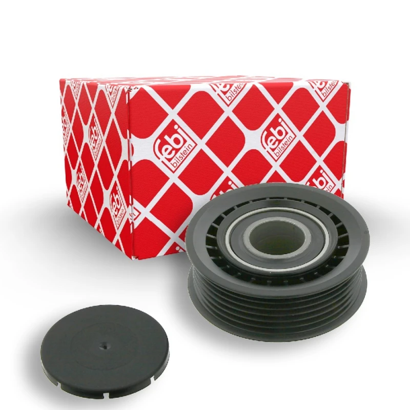 Image of FEBI BILSTEIN 11273 Idler Pulley Plastic Deflection/Guide Pulley,v-ribbed belt (312)
