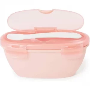 image of Skip Hop Easy Serve Travel Bowl & Spoon (Coral)