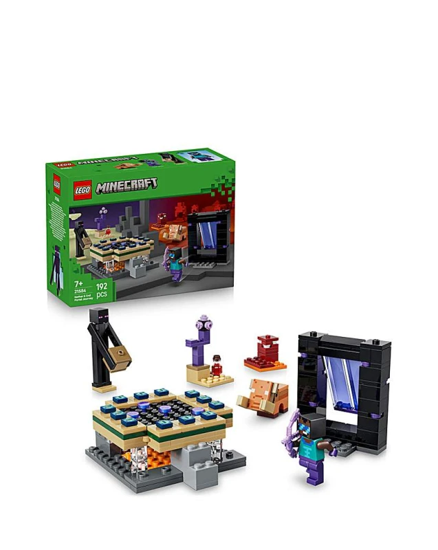 Image of LEGO Minecraft Nether & End Portal Journey Toy 21584